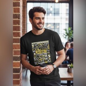 PITTSBURGHESE Pittsburgh Pennsylvania Funny Words Funniest T-Shirt Unisex Large